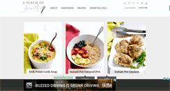 Desktop Screenshot of apinchofhealthy.com