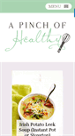 Mobile Screenshot of apinchofhealthy.com